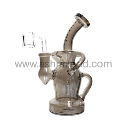 7 In - Fancy Metallic Shine Glass Recycler