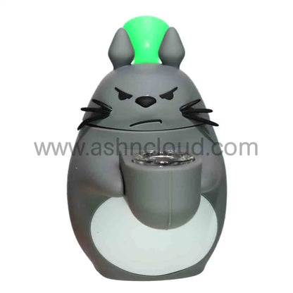 7 in -Grumpy Animal Silicone Bong – Bold Fun Design for Smoke Shops (Multiple Colors)