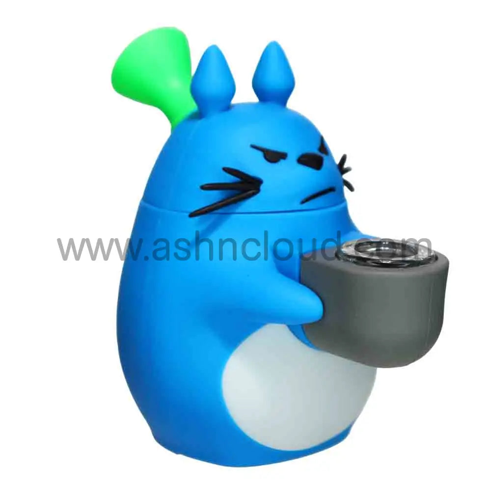 7 in -Grumpy Animal Silicone Bong – Bold Fun Design for Smoke Shops (Multiple Colors)