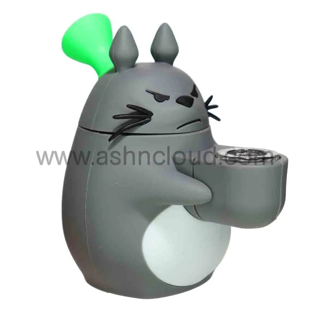 7 in -Grumpy Animal Silicone Bong – Bold Fun Design for Smoke Shops (Multiple Colors)