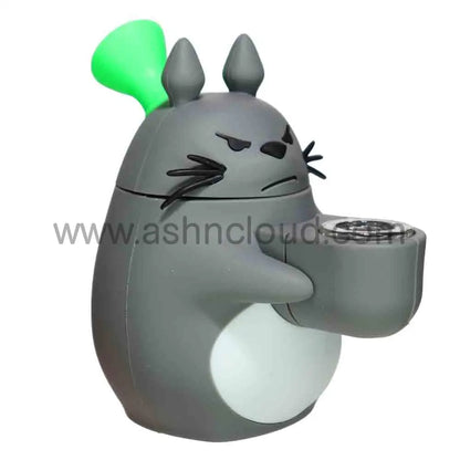 7 in -Grumpy Animal Silicone Bong – Bold Fun Design for Smoke Shops (Multiple Colors)
