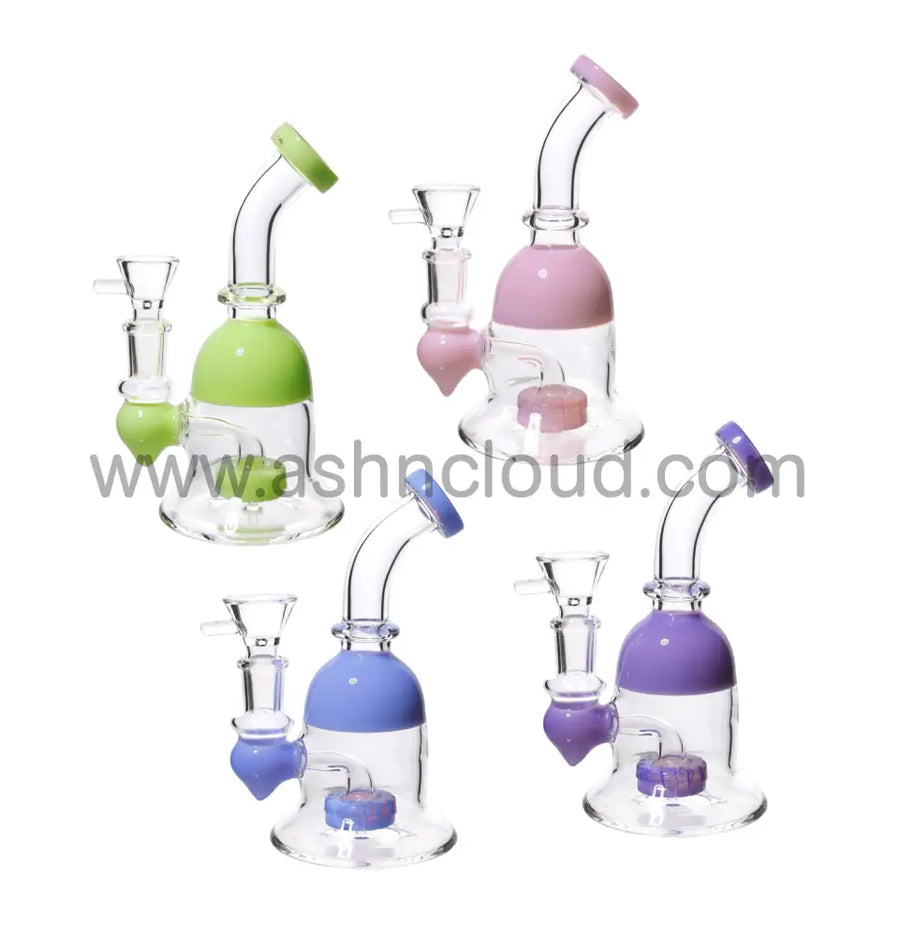 7 Inch Hat-Shaped Mini Glass Bong