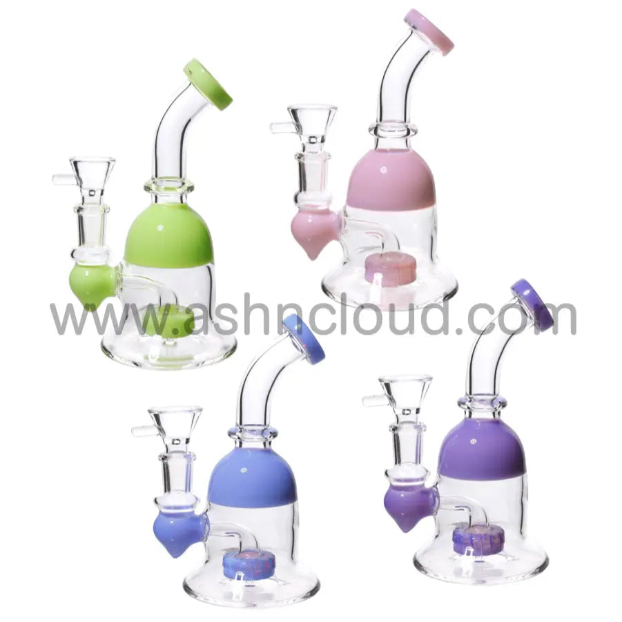 7 In - Hat Shape Mini Glass Bong