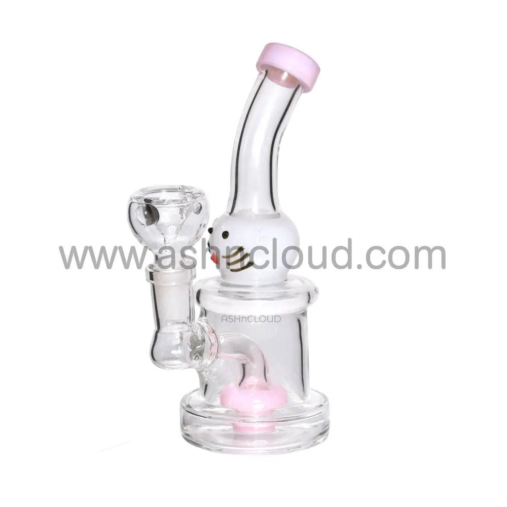 7 In - Kitten Showerhead Glass Bong