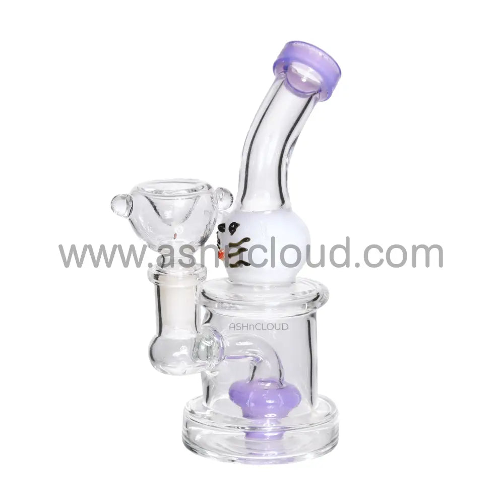 7 In - Kitten Showerhead Glass Bong