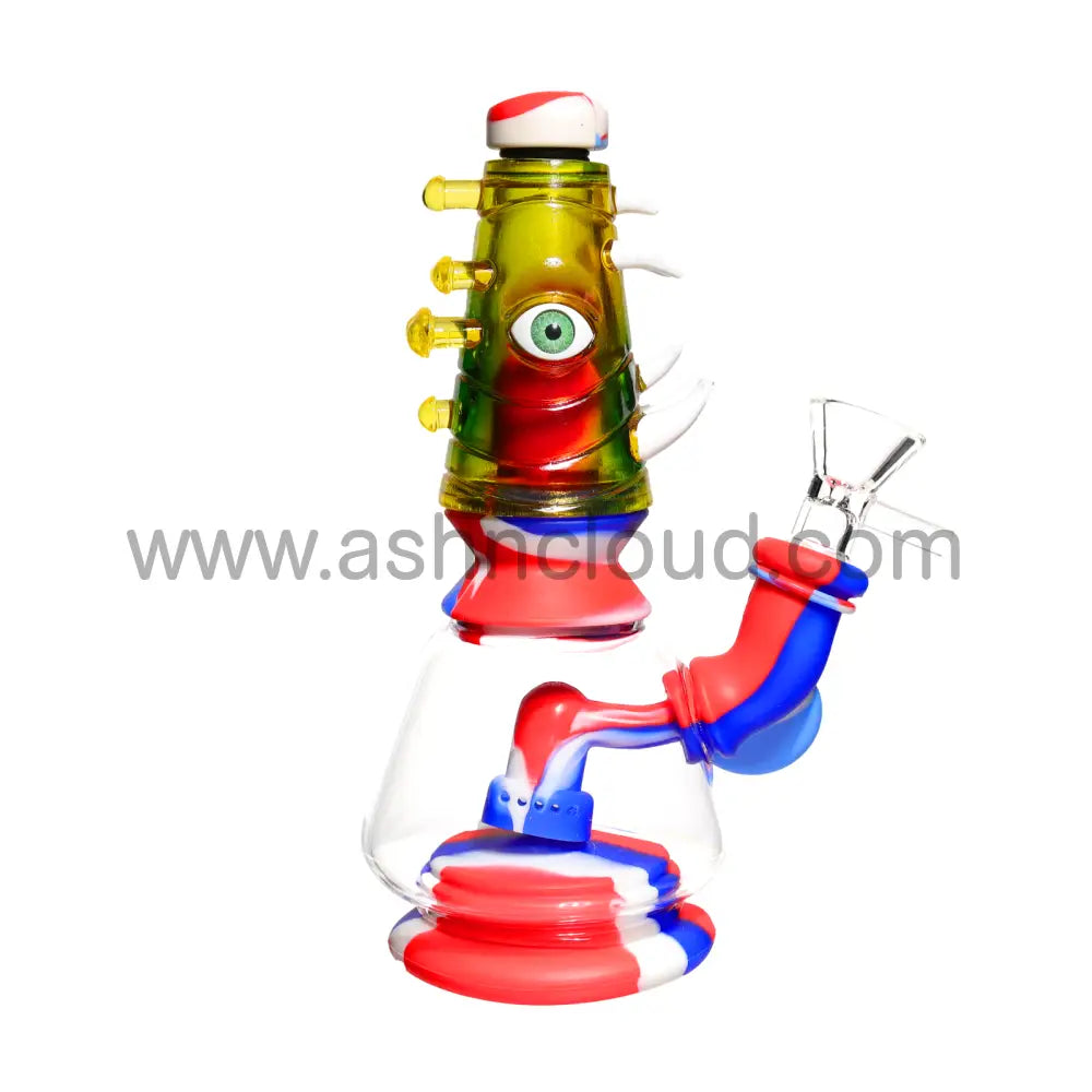 7 In - Monster One Eye Silicone/Glass Bong