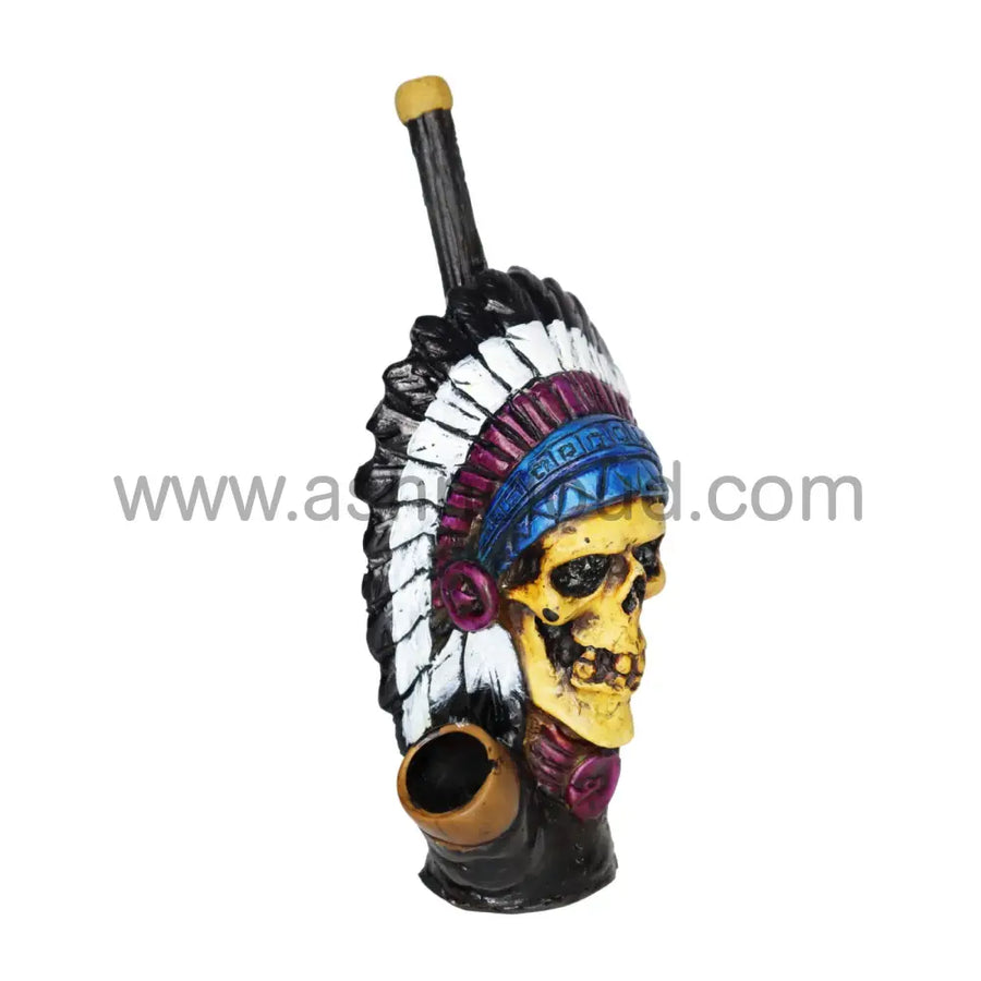 7 Inch Native Indian Design Handmade Bong