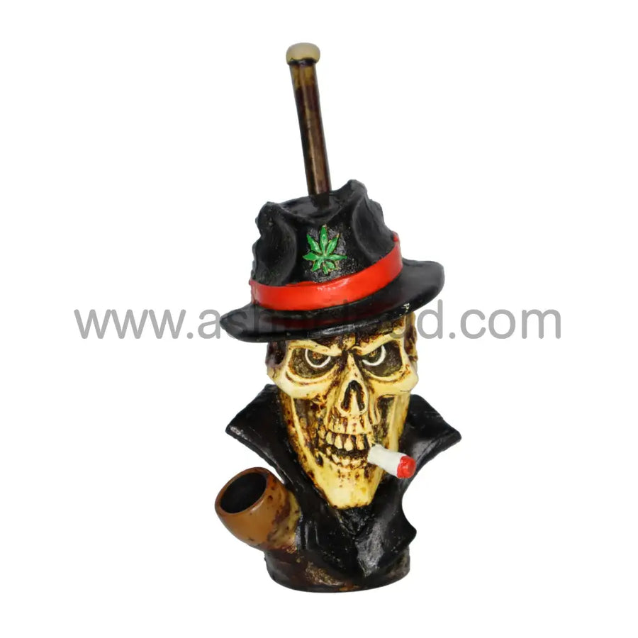 7 Inch Pirate Skull Design Handmade Bong