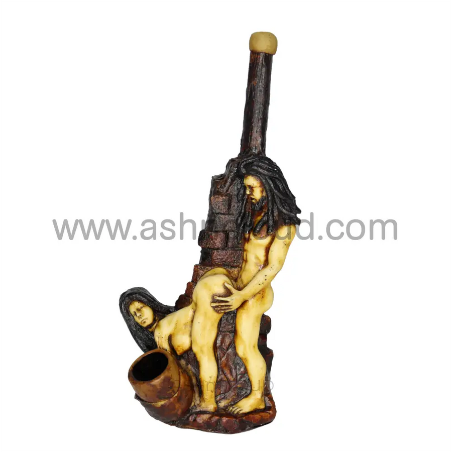 7 Inch Novelty Couple Handmade Glass Bong