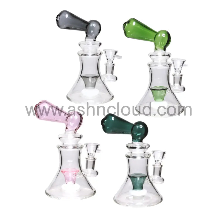 7 Inch Showerhead Handle Mini Glass Bong