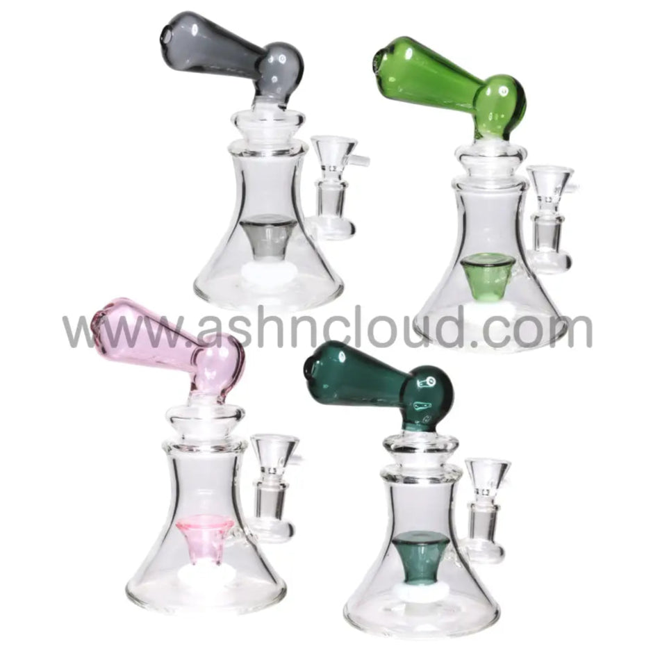 7 In - Showerhead Handle Mini Glass Bong