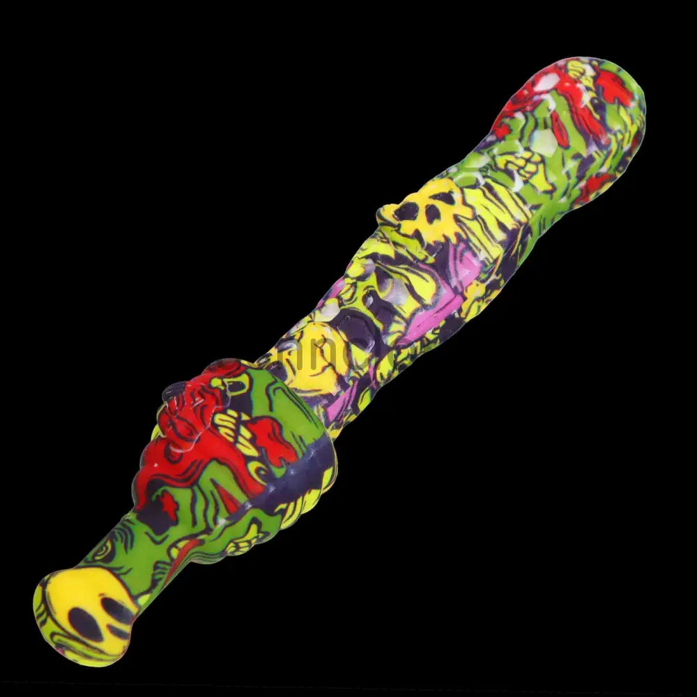 7 In - Silicone Nectar Collector With Metal Nail 14 Mm
