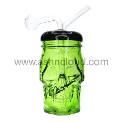 7 In - Skull Multicolor Oil Burner Water Pipe