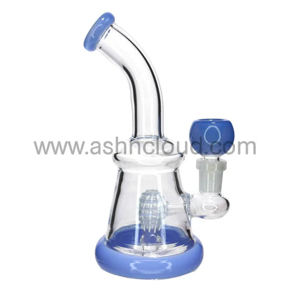 7 in -Slime Color Bowl Perc Glass Bong