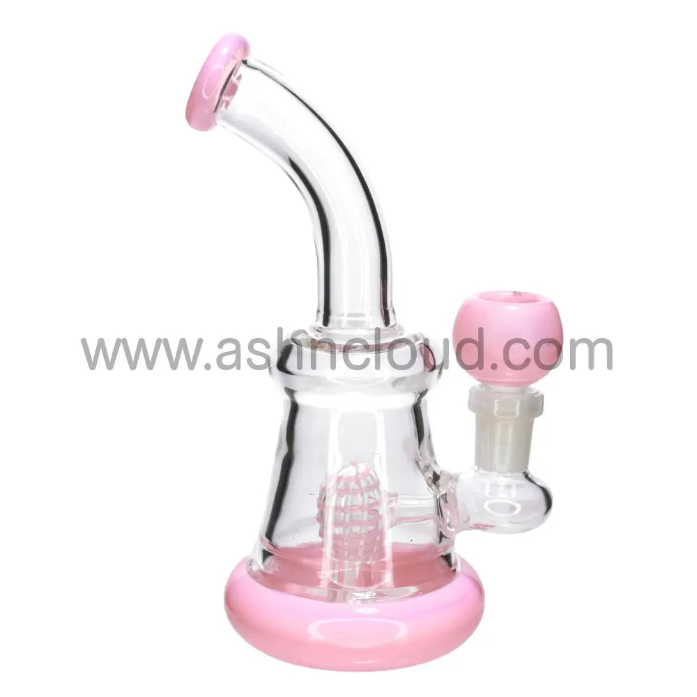 7 in -Slime Color Bowl Perc Glass Bong