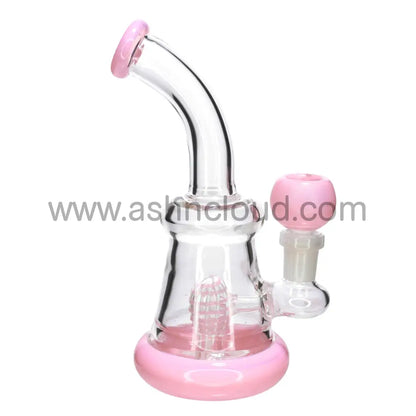 7 in -Slime Color Bowl Perc Glass Bong