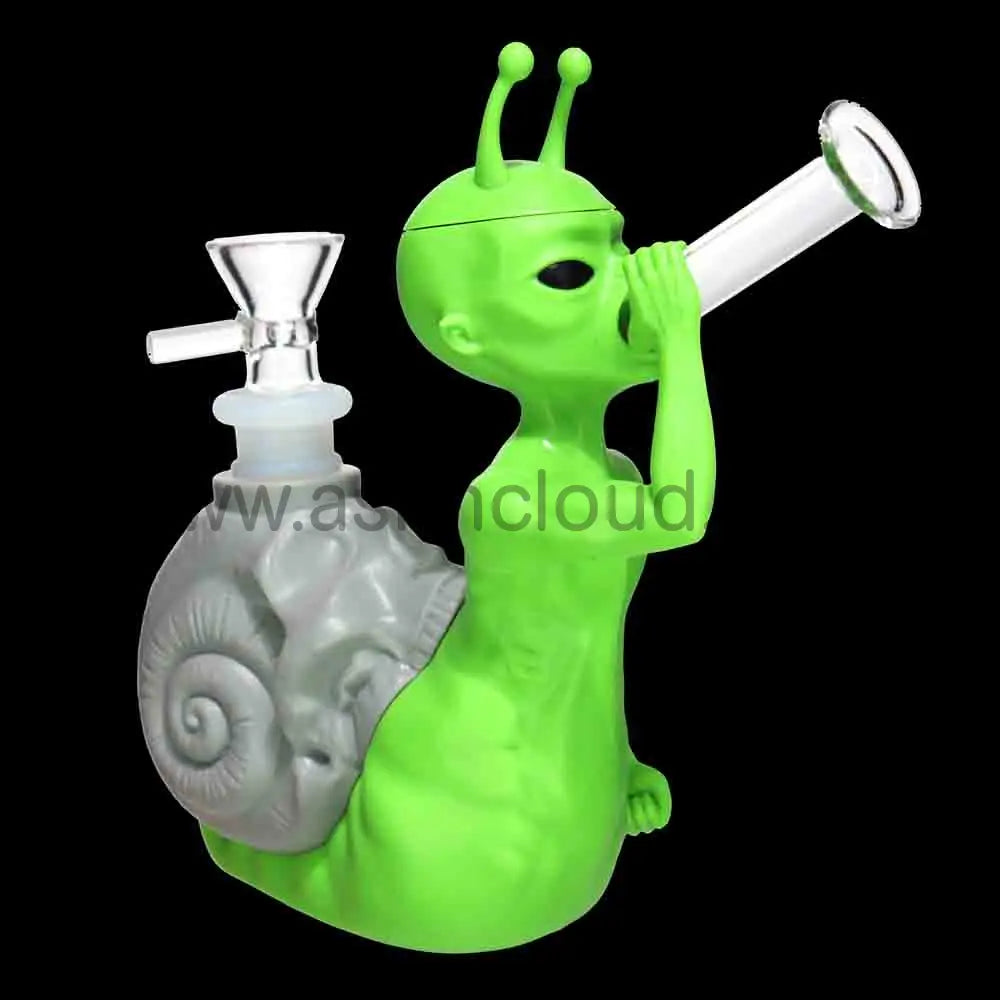 7 in - Snail Alien Silicone Bong – Unique Space-Inspired Design for Smoke Shops