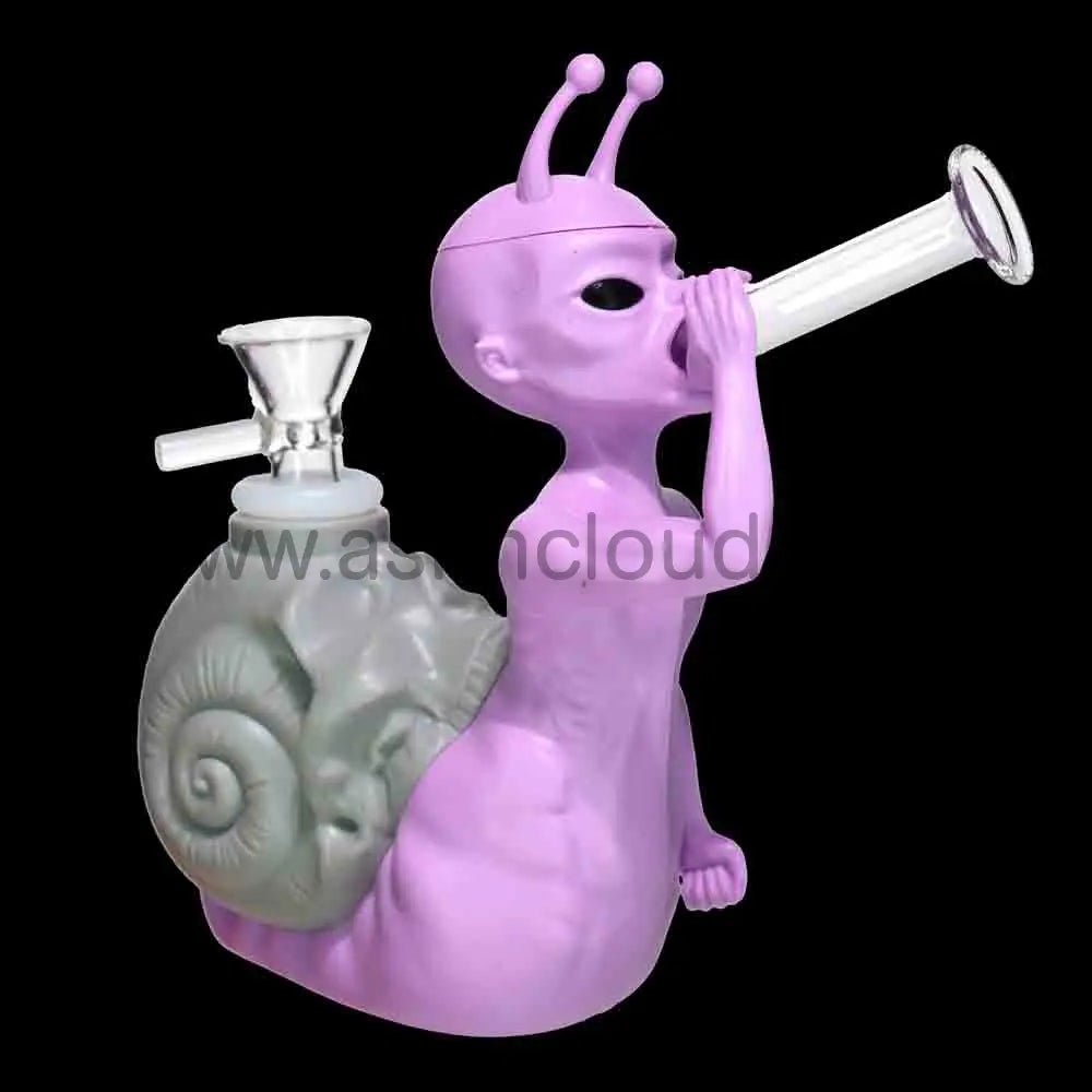 7 in - Snail Alien Silicone Bong – Unique Space-Inspired Design for Smoke Shops