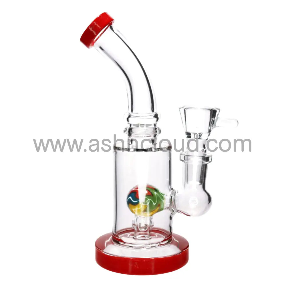 7 In - Vent Neck Wig Wag Glass Mini Bong