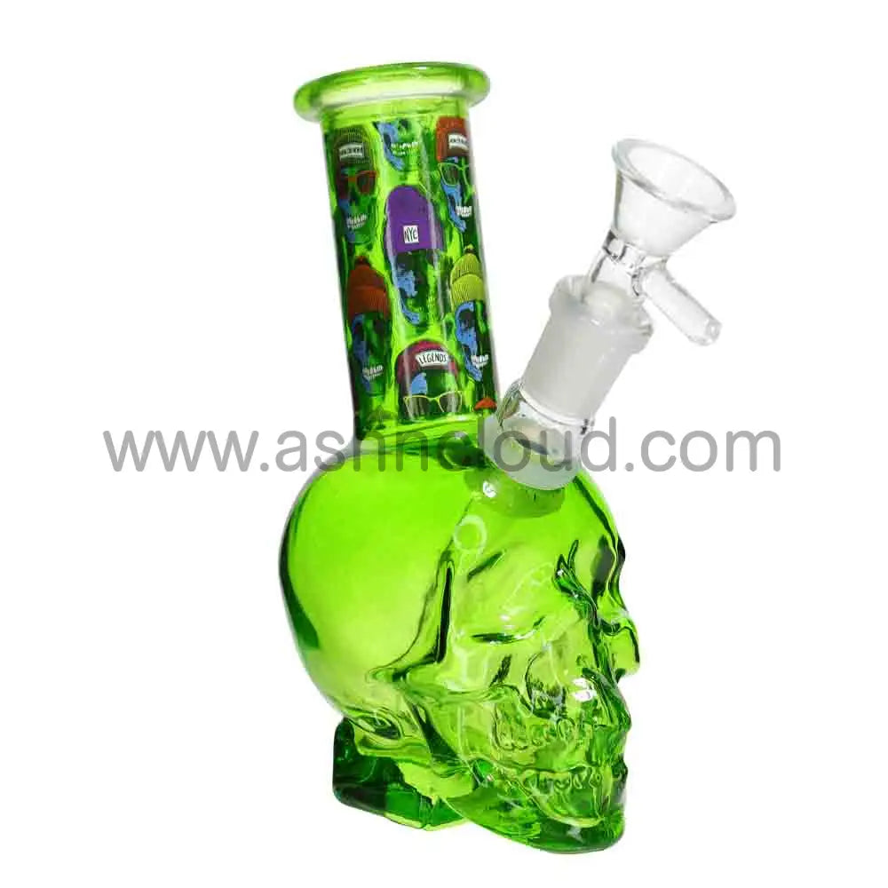 7 Inch Skull Glass Water Pipe | Wholesale Skull Bong for Smoke Shops