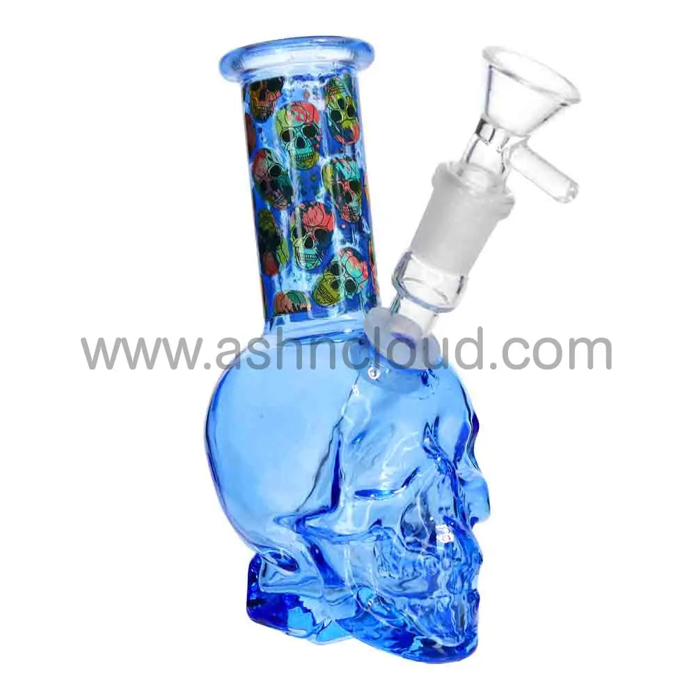 7 Inch Skull Glass Water Pipe | Wholesale Skull Bong for Smoke Shops