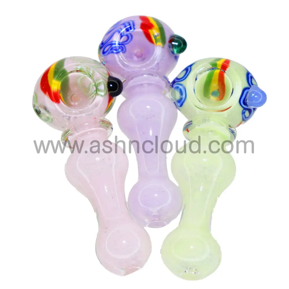 70 Pcs – Jar #9 Glass Hand Pipe Spoon $4.50 Each