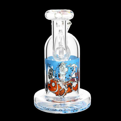 7” Heavy Diamond Glass Water Pipe – Thick Dab Rig | Wholesale