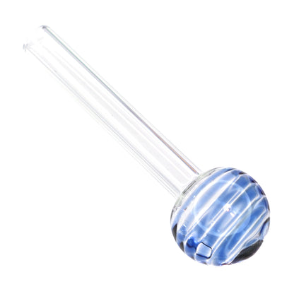 4 in - Multicolor Twisted Head Oil Burner Clear Body