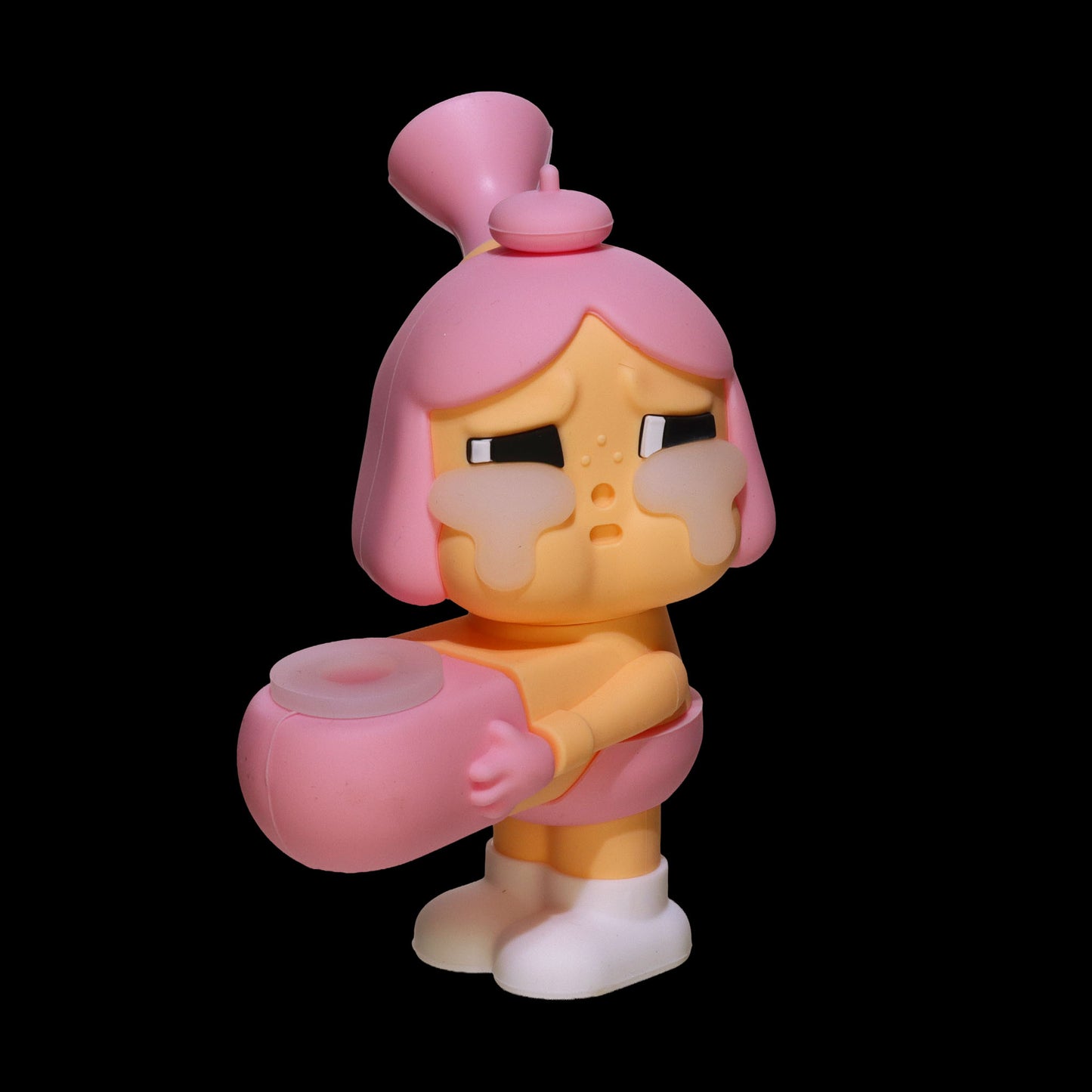 Crying Girl Character Silicone Hand Pipe – Assorted Colors Wholesale