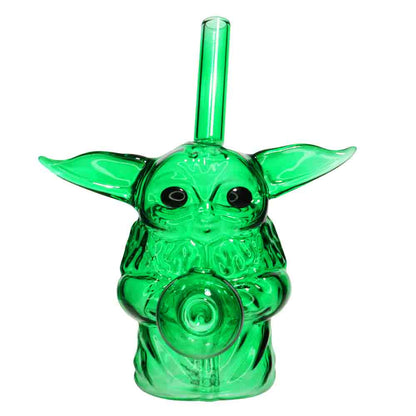 6" Baby Yoda Oil Burner Water Pipe – Assorted Colors | Wholesale