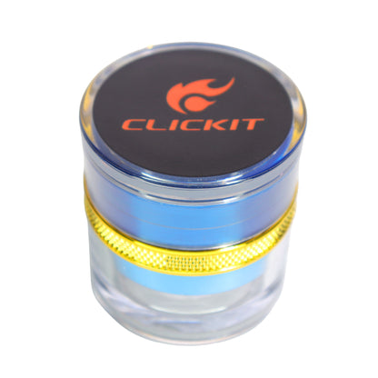 6 pcs – CLICKIT 2.5-Inch Metallic Gold Belt Grinders, Assorted Colors Wholesale | MG-010