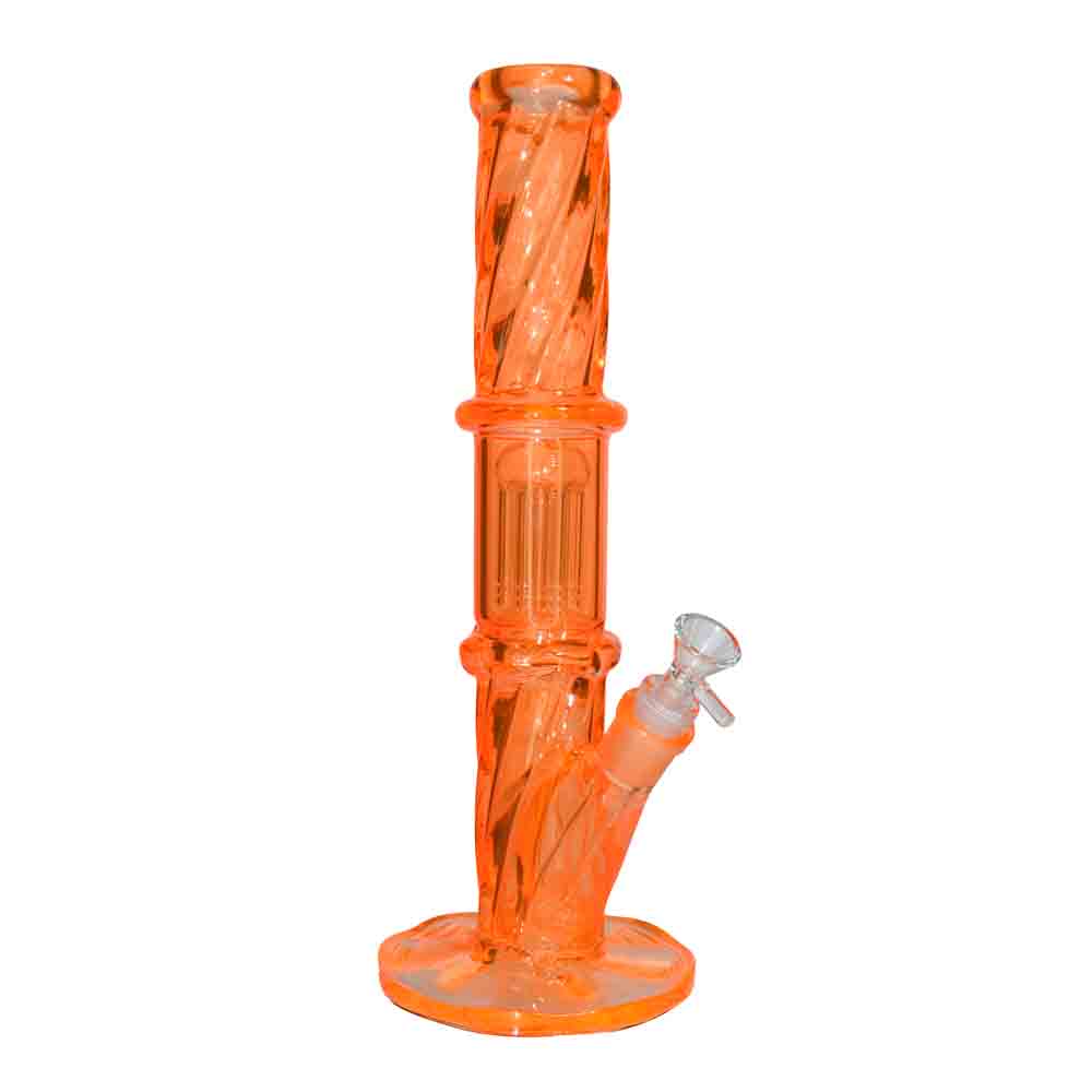 NEW 15 Inch Color Straight Tube Bong – 1 Chamber | Wholesale Glass