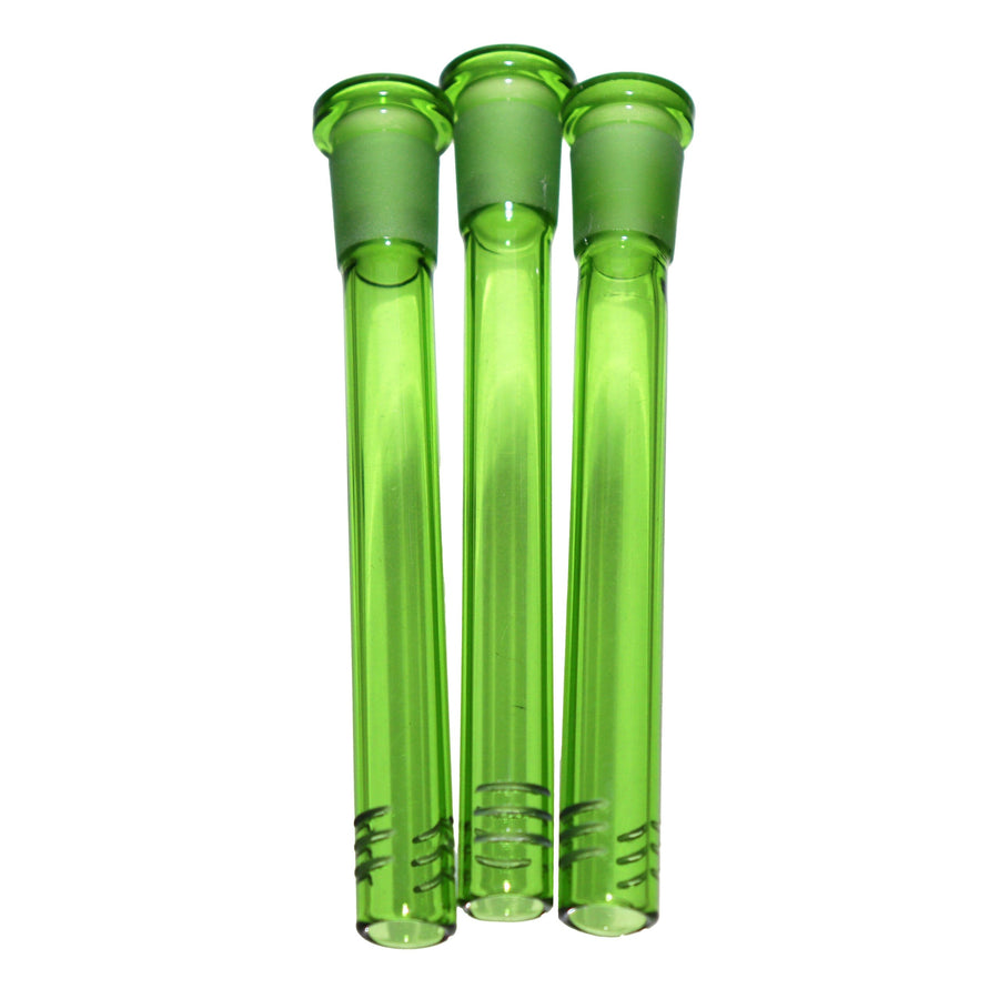 4.5 Inch Green Glass Downstem