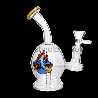 8’’ Character Graphic Glass Bong with Internal Perc – Wholesale Water Pipe