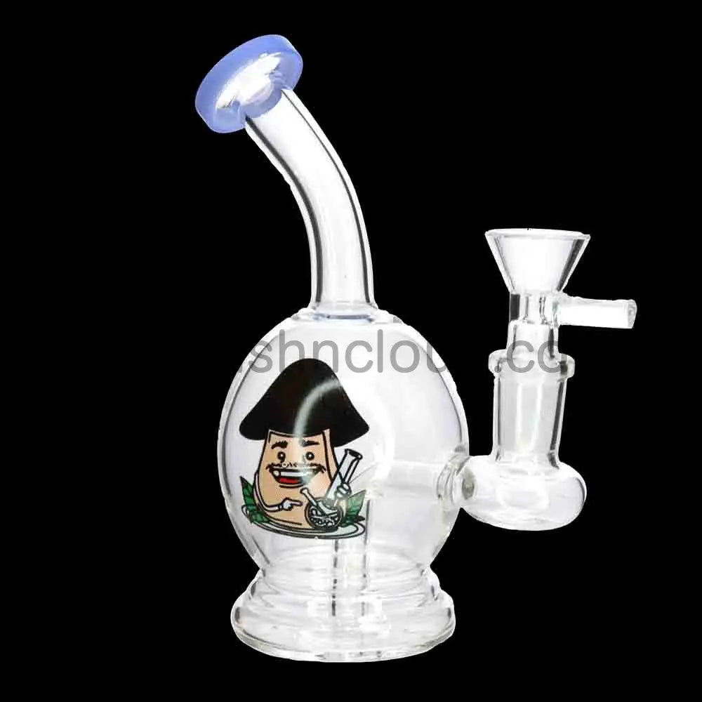 8’’ Character Graphic Glass Bong with Internal Perc – Wholesale Water Pipe