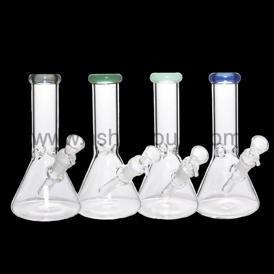 8 Inch Clear One-Tone Mini Glass Bong
