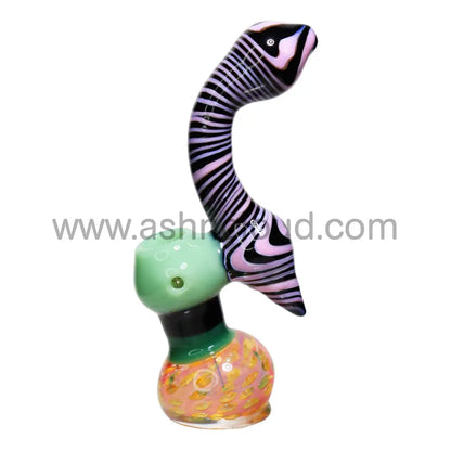 8 In - Crazy Sleeks Body Slime Color Bowl Glass Bubbler