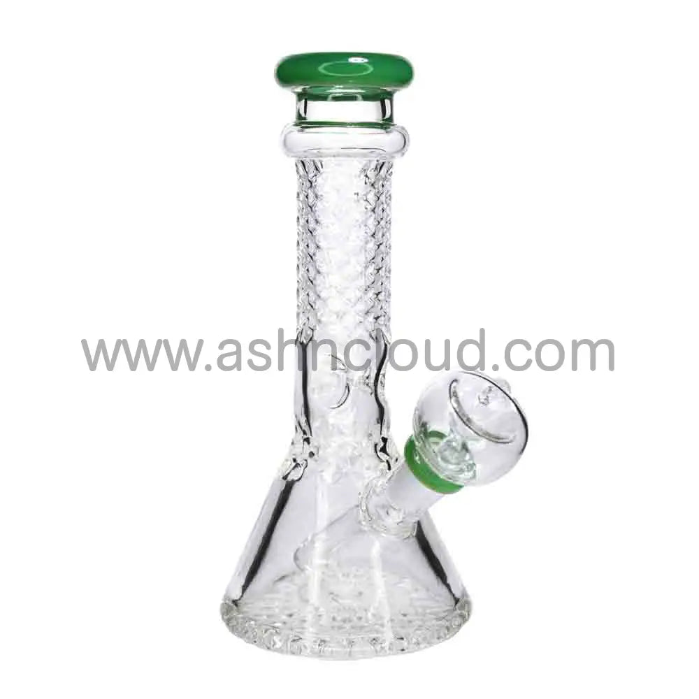 8 in - Diamond Beaker Glass Bong