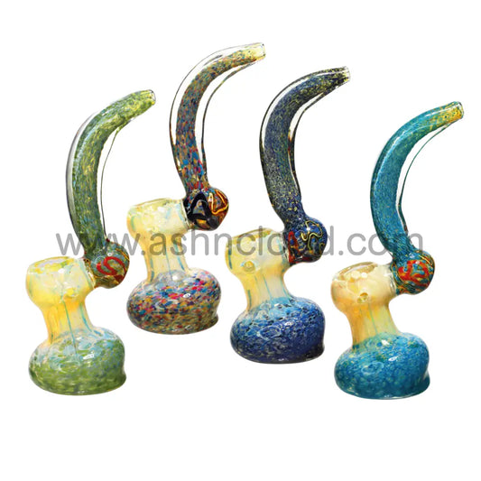 8 In - Dichroic Confetti Body Glass Bubbler