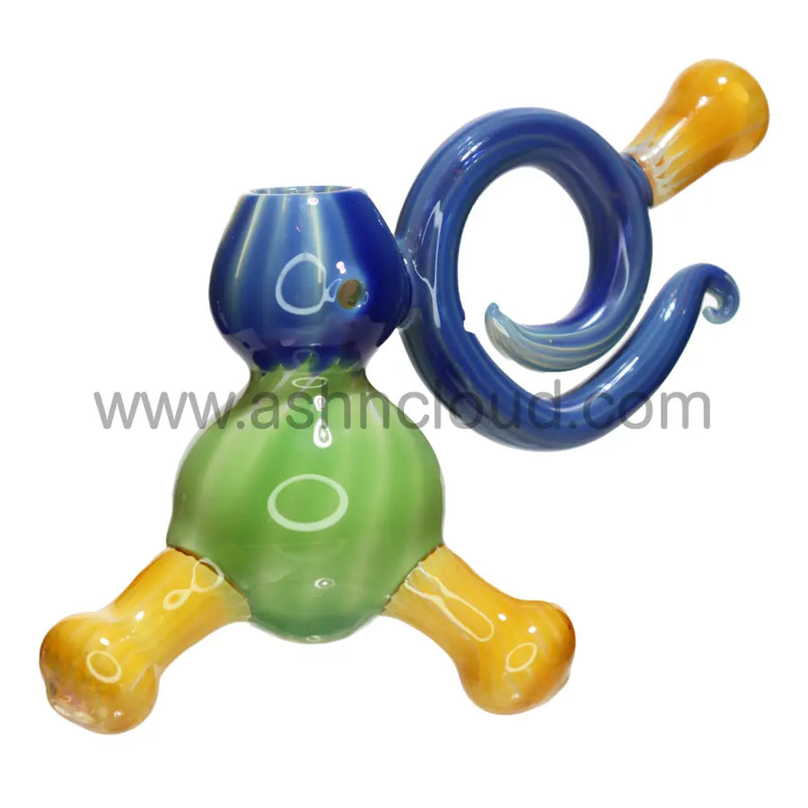 8 Inch Fancy Crazy Glass Bubbler