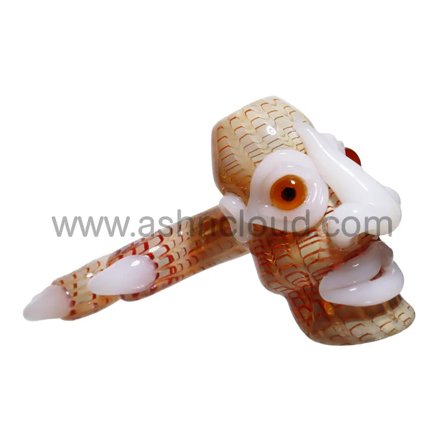 8 Inch Fancy Face Glass Hammer Pipe