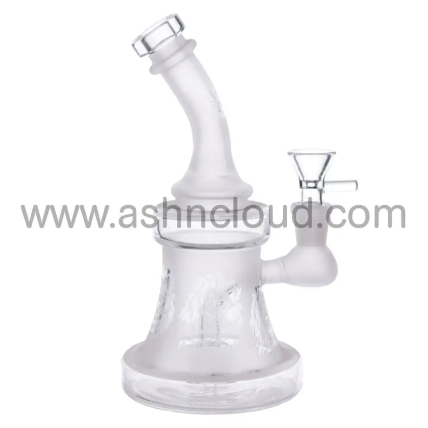 8 In - Frozen Bent Neck Glass Bong