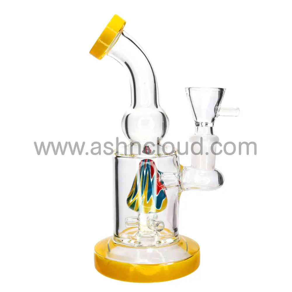 8 in -Glass Bong Classic Perc Wig Wag