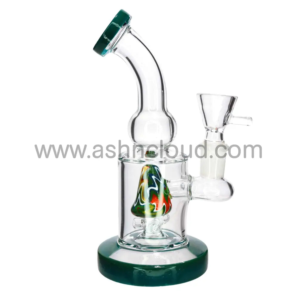 8 in -Glass Bong Classic Perc Wig Wag