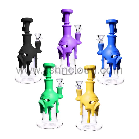 8 In - Glass Bong Silicone Badass Showerhead