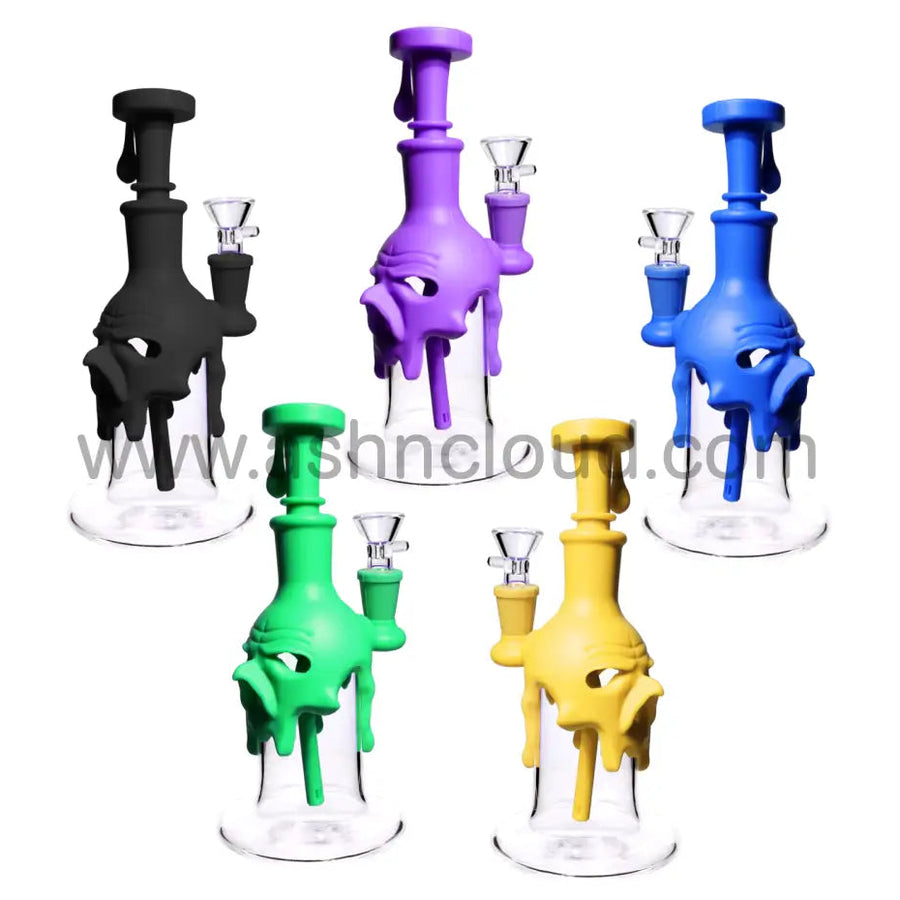 8 Inch Badass Showerhead Silicone Glass Bong