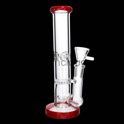 8 in - Glass Bong Straight 1 Honeycomb One Color Top