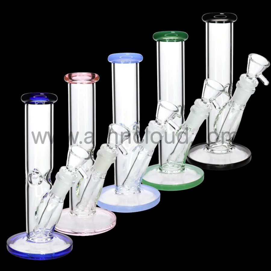 8 Inch Glass Bong Straight, One Color Top
