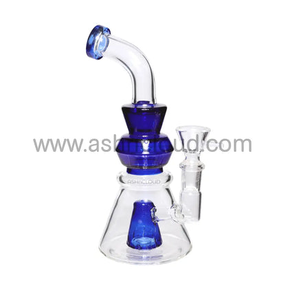 8 In - Handle Perc One-Tone Glass Mini Bong