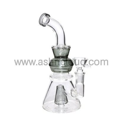 8 In - Handle Perc One-Tone Glass Mini Bong